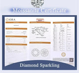 Luxury 100% Real 18k Gold Ring  Moissanite Women's Stud Earrings Luxury Classic.