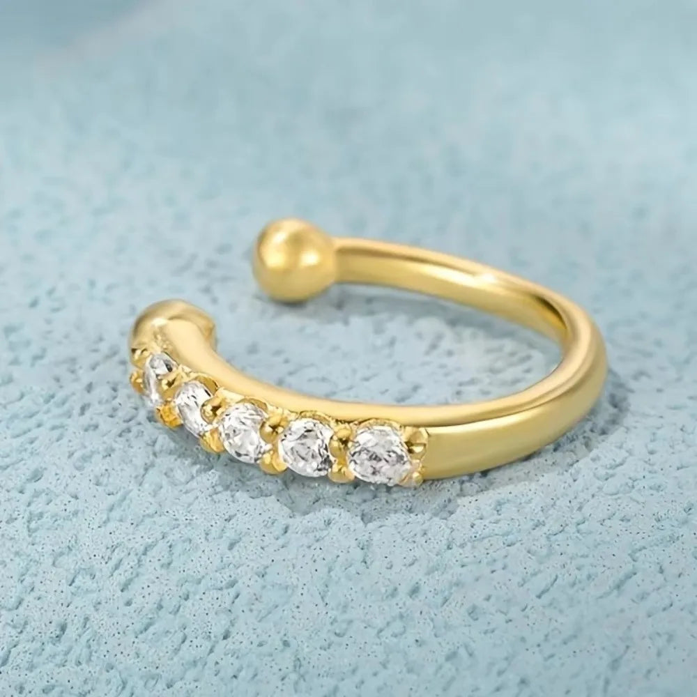 Hypoallergenic Fake Nose Rings Adjustable False Nose Rings.