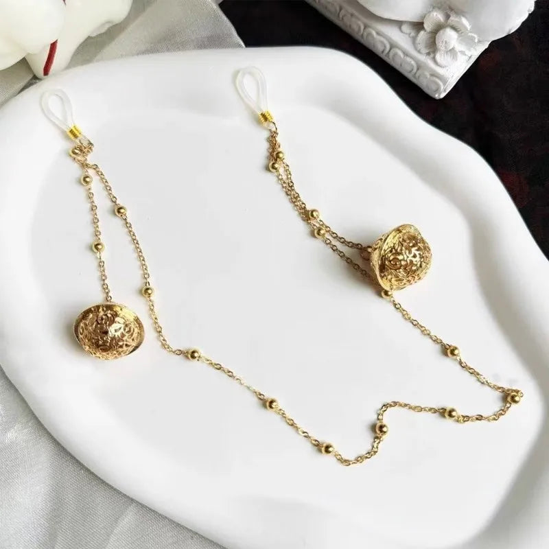 Fashion Metal Body Chain With Bell Pendant Cosplay Party Game Accessory Couple Gifts Decoration