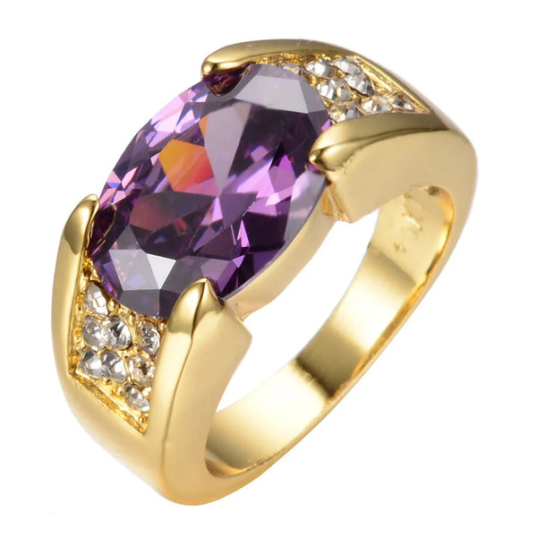10K Gold Valuable Male Lab Emerald Rings for Men Jewellery.