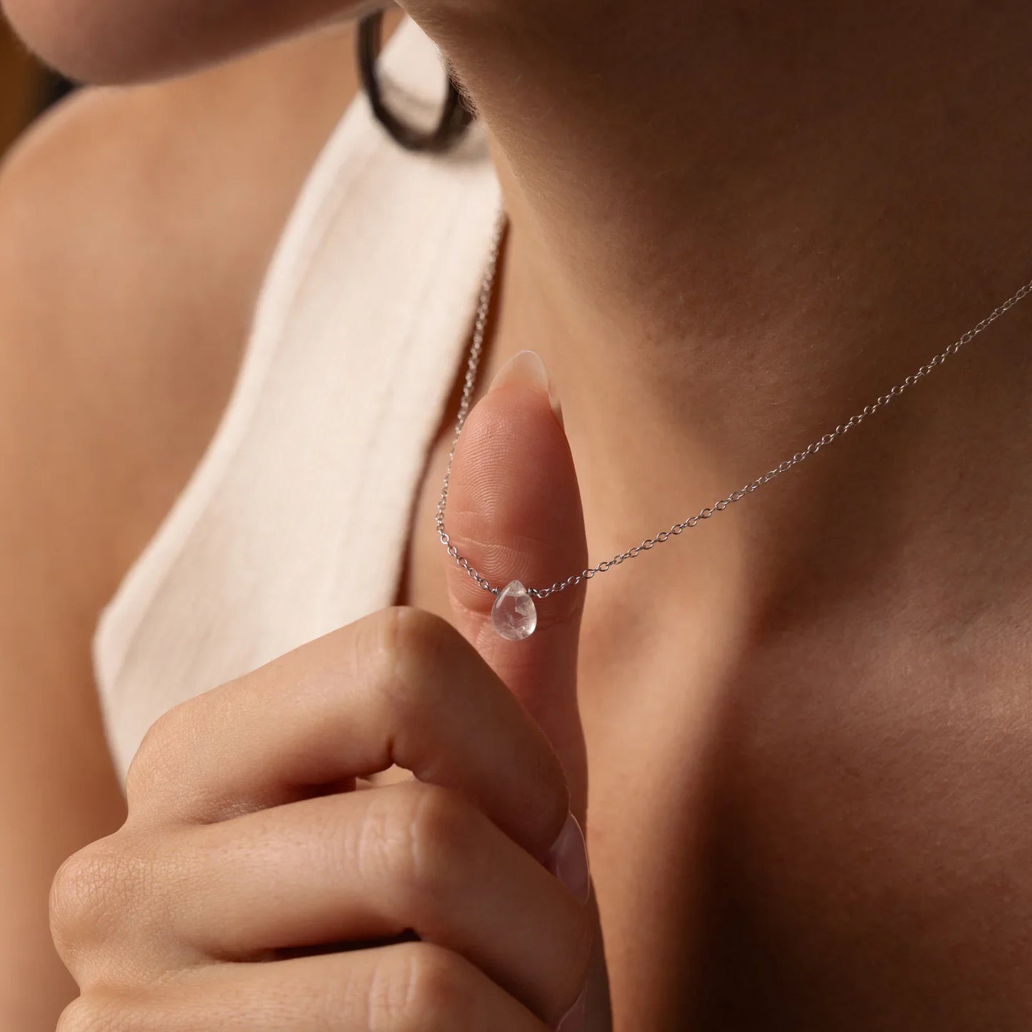 Original Gold Heart Necklace, Sparkling Zirconia Pendant Necklace.