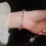 18K Gold Plated New Luxury Colorful Crystal Zircon Necklace Fashion Jewellery.