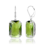 925 Sterling Sliver Earrings Vintage Ruby Gemstone  Lever Back Drop Earring Handmade Jewellery Designers.