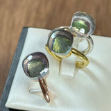 Classic Ring Stacking Mixed Color Crystal Ring 33 Colors Candy Style Ring Jewellery Gift.