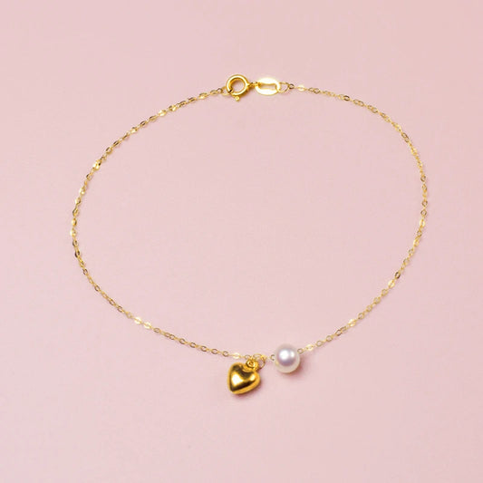 Real 18K Yellow Gold Bracelet Au750 Fine Jewelry.