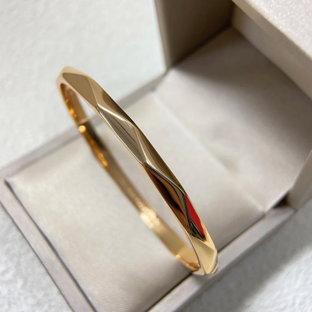 New diamond-set rhombic irregular closed-ended bracelet