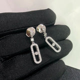 Luxury Jewellery 925 Sterling Silver Women's Pendant Earrings.