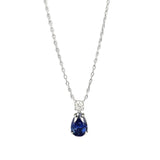 S925 Silver Pear Drop Necklace