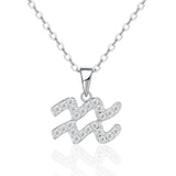 Sterling Silver Zodiac Moissanite Necklace