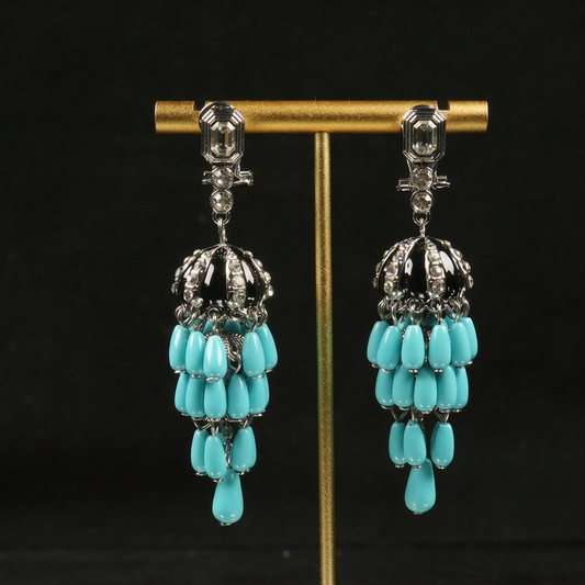 Earrings photo with logo text removed