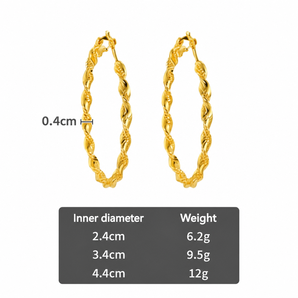 English-labelled jewellery size chart