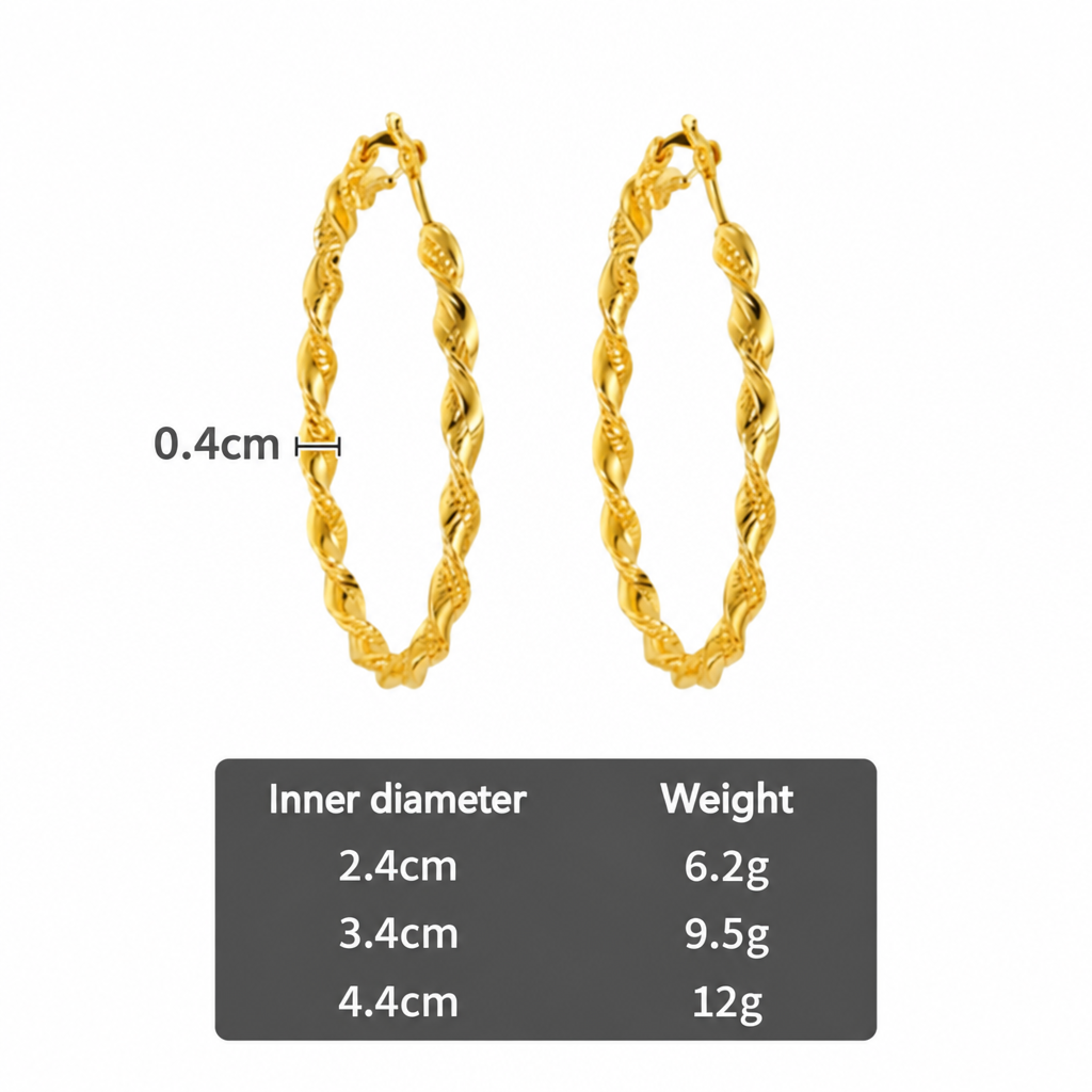 English-labelled jewellery size chart