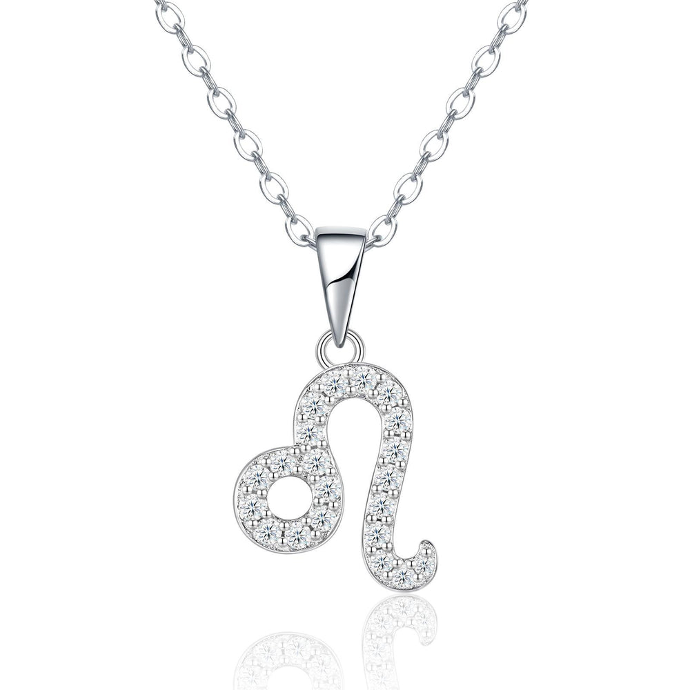Sterling Silver Zodiac Moissanite Necklace