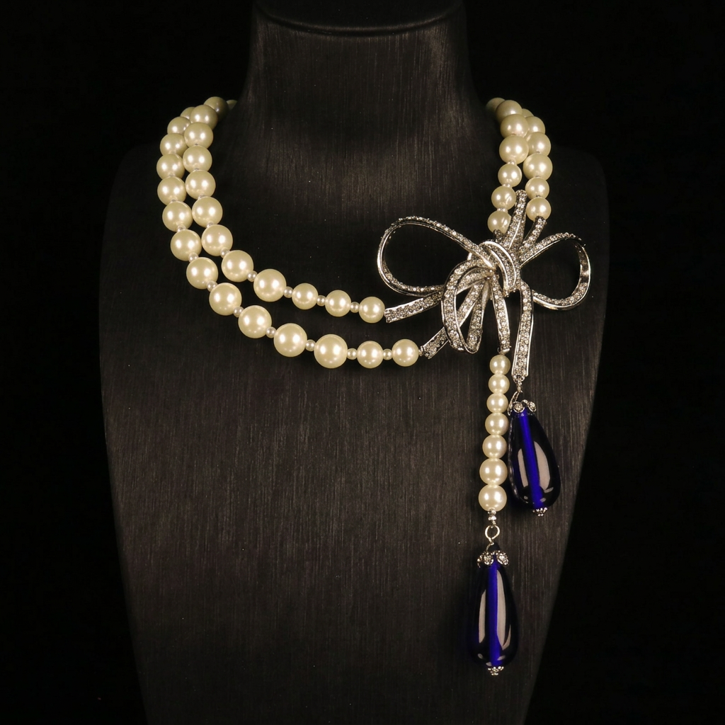 Necklace photo with text removed