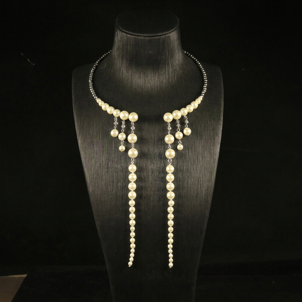 Necklace photo with text removed