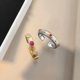 Two rings with text removed